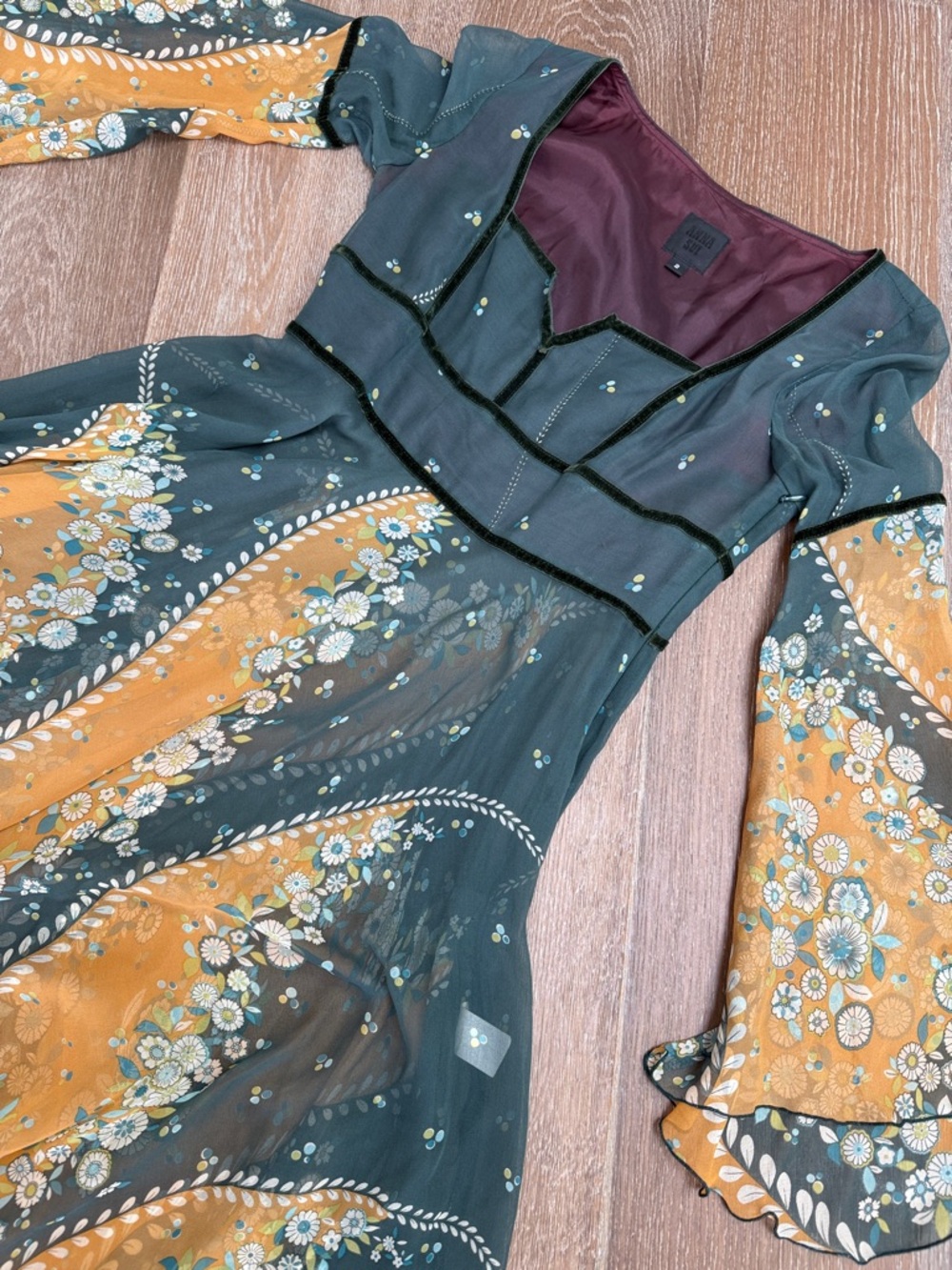 Vintage Y2K 2002 fall runway Anna Sui festival dress - Picture 6 of 12